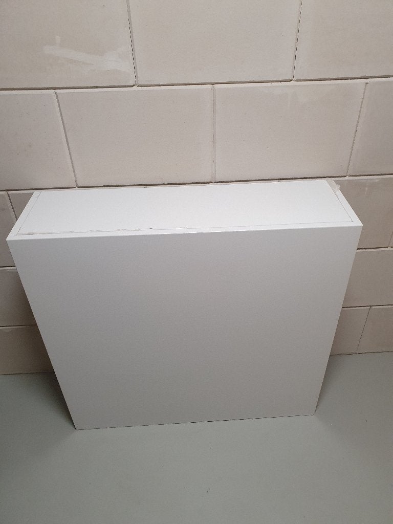 Witte stalen ombouw / omkasting warmteverdeler (95x90), Ophalen, Overige typen, Zo goed als nieuw, 60 tot 150 cm