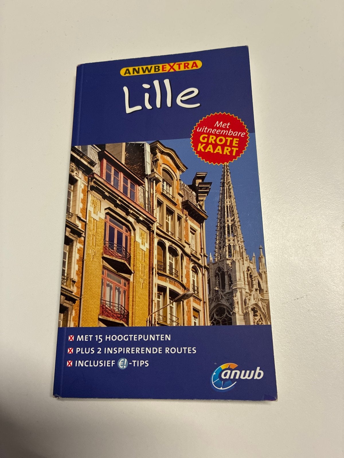 ANWB Extra Reisboek Reisgids Lille Rijsel - Als nieuw, Europa, Ophalen of Verzenden, Zo goed als nieuw, Reisgids of -boek