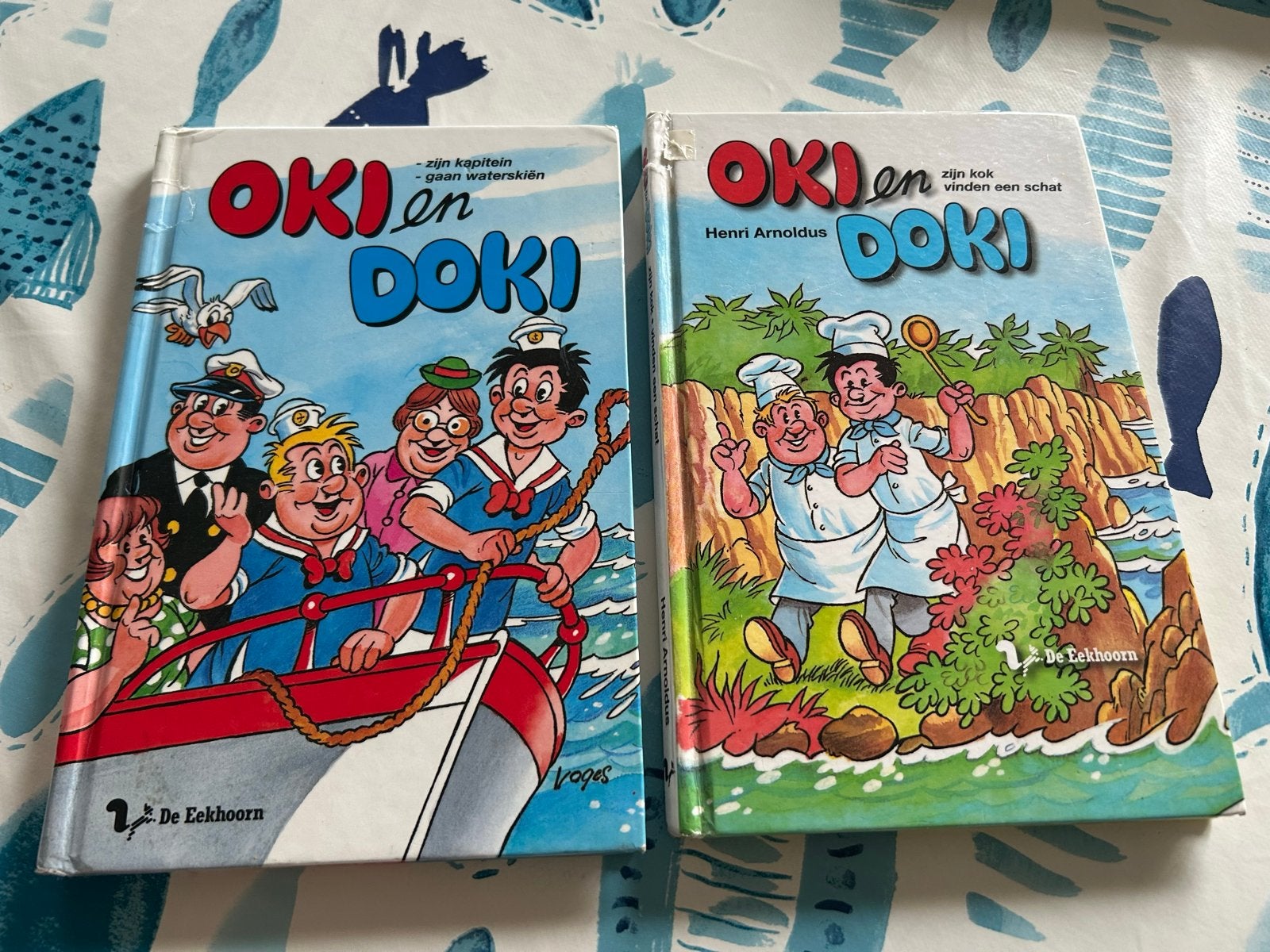 Oki en Doki boeken: Zijn kapitein en vinden een schat, Ophalen, Gelezen, Fictie algemeen