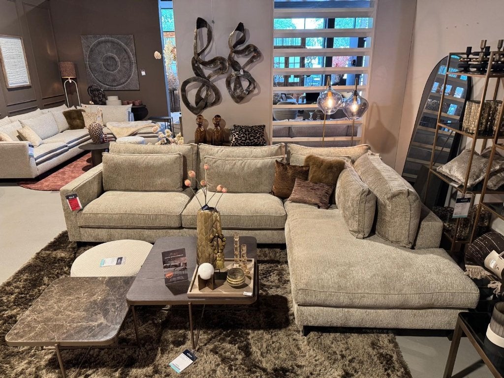 Hoekbank Gigi l Whoon l Room108 l van €2519,- voor €1399,-, Ophalen, Gebruikt, 100 tot 125 cm, Hoekbank