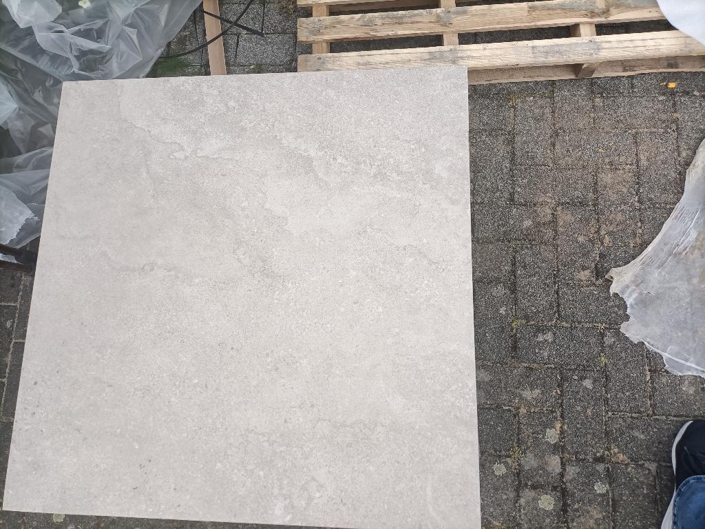 Tegels 80 x 80 nieuw, Tuin en Terras, Ophalen, Nieuw, 5 tot 10 m², Beton