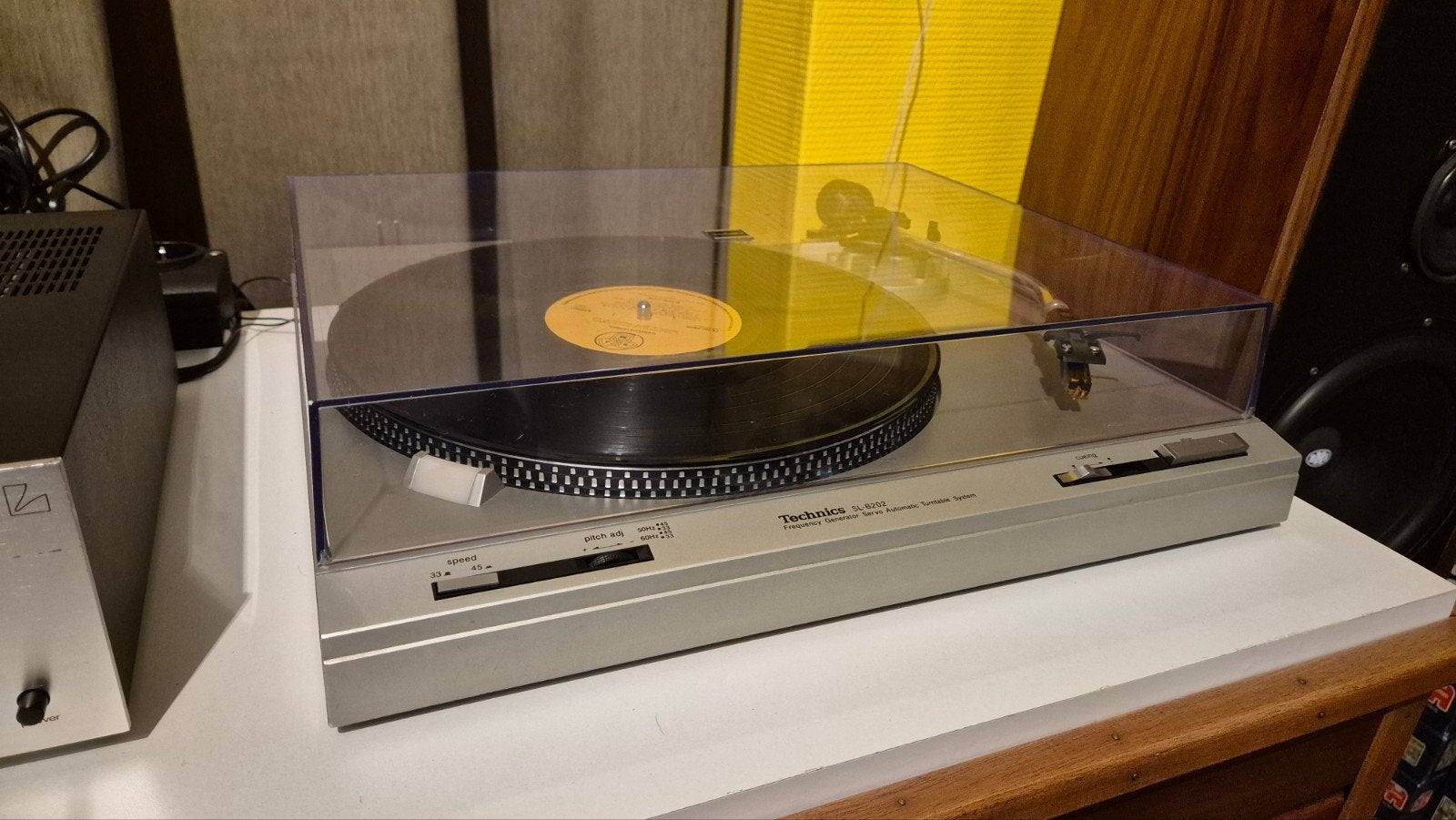 Technics SL-B202 platenspeler, Ophalen, Gebruikt, Pitch-regelaar, Platenspeler