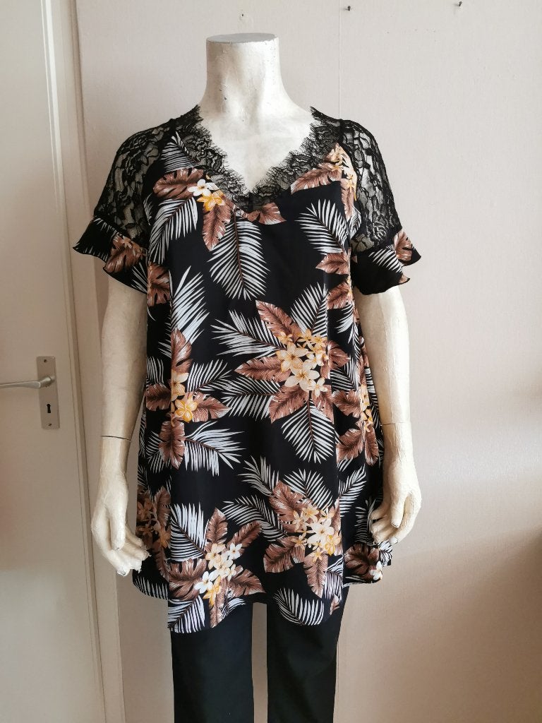 199 .. zgan tuniek maat 44, Ophalen of Verzenden, Zo goed als nieuw, Zwart, Blouse of Tuniek