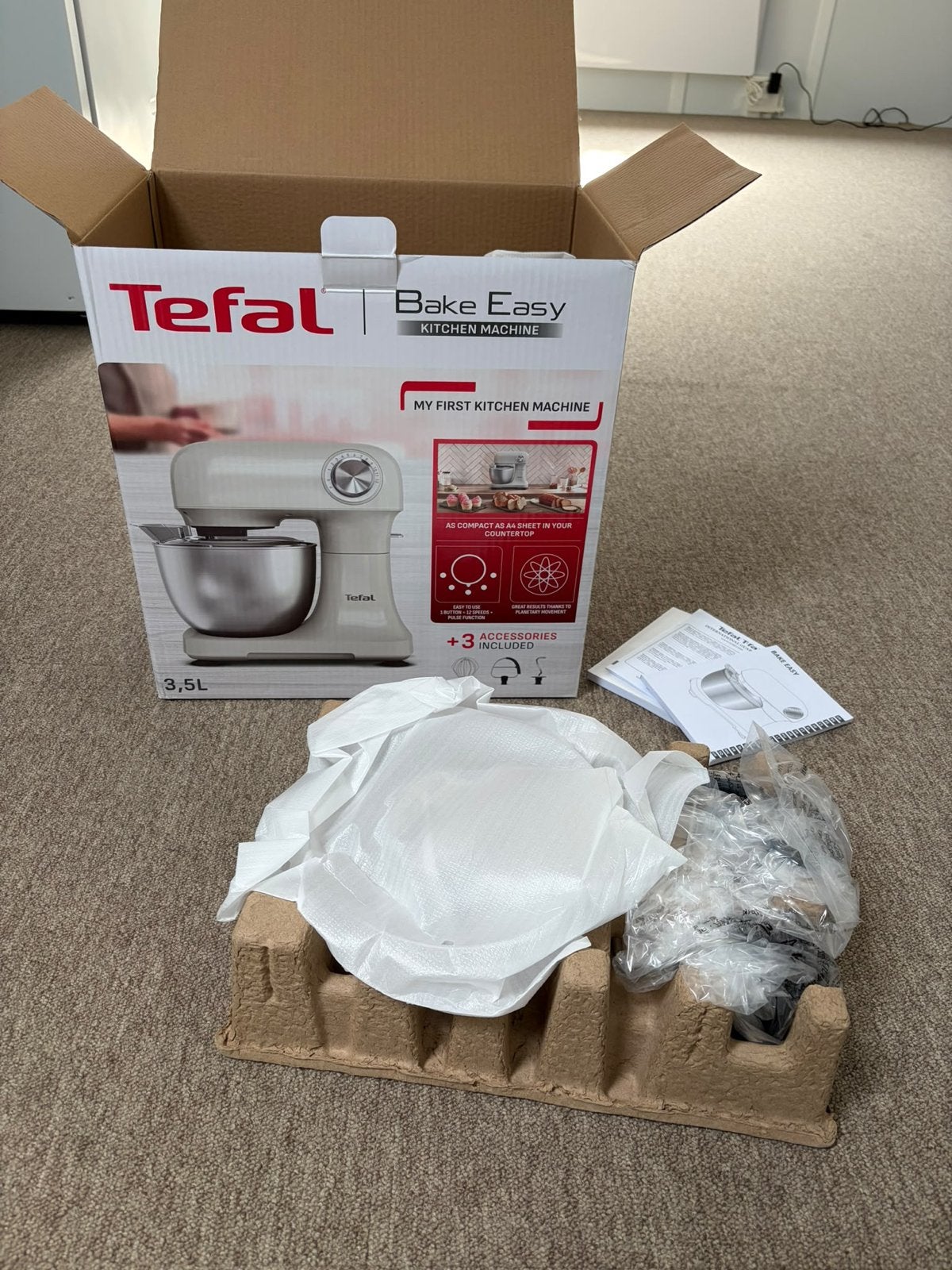Tefal Bake Easy Kitchen Machine - Nieuw in doos, 3 tot 4 liter, Ophalen of Verzenden, Nieuw
