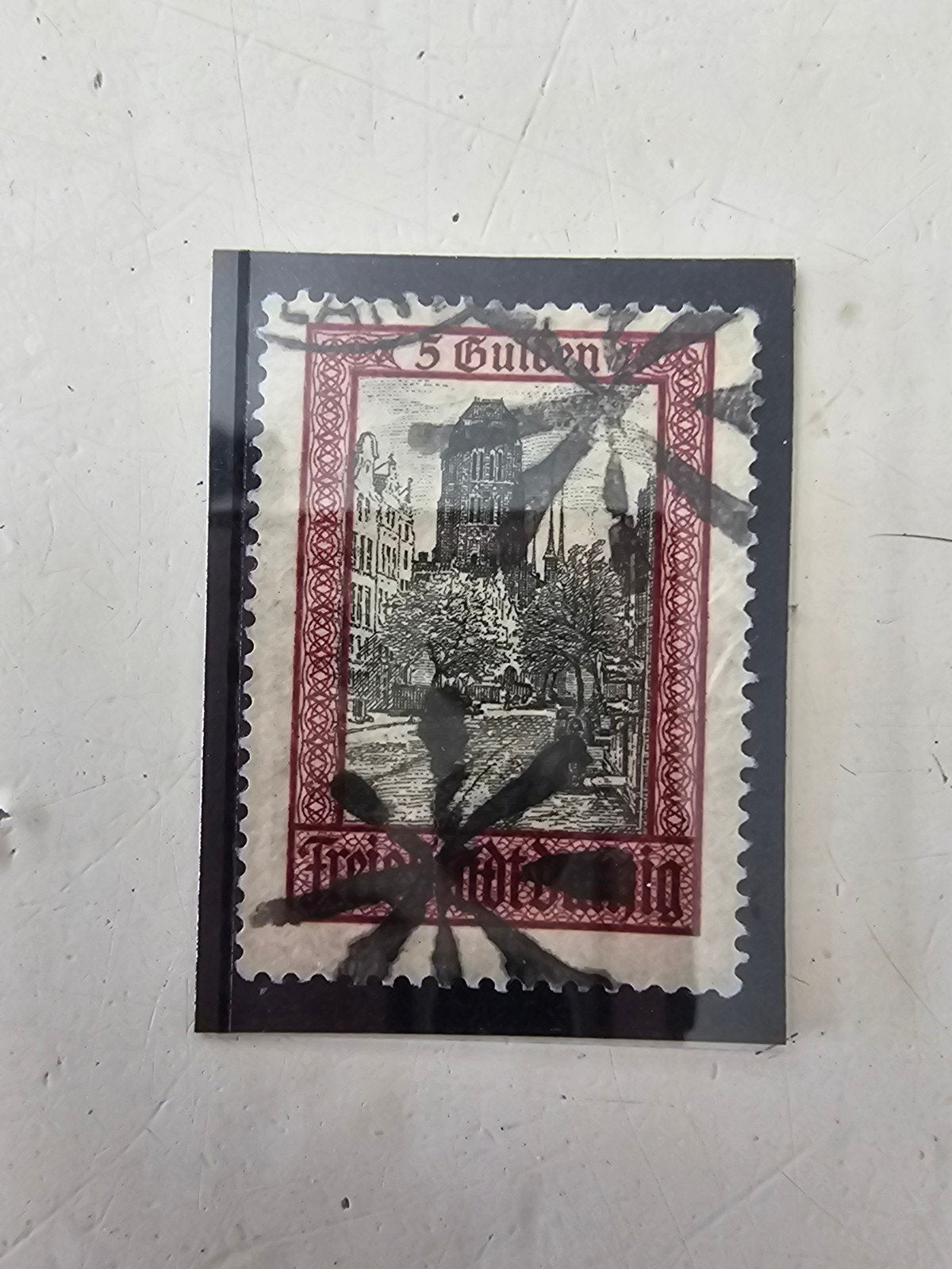 Zeldzame 5 Gulden postzegel met stempel, Postzegels en Munten, Postzegels | Nederland, Ophalen of Verzenden
