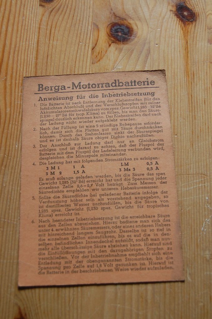 Berga accu handleiding voor motorfietsen, Ophalen of Verzenden, Overige merken