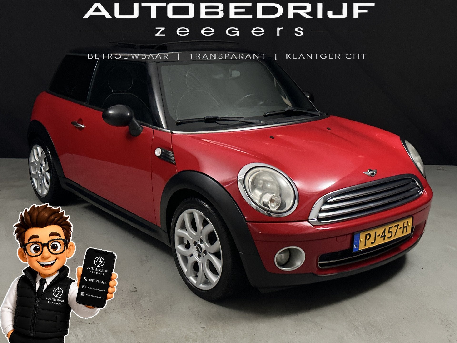 MINI 3-deurs 1.6 Cooper *AC*Pano* (bj 2008), Auto's, Voorwielaandrijving, Gebruikt, 750 kg, 4 cilinders