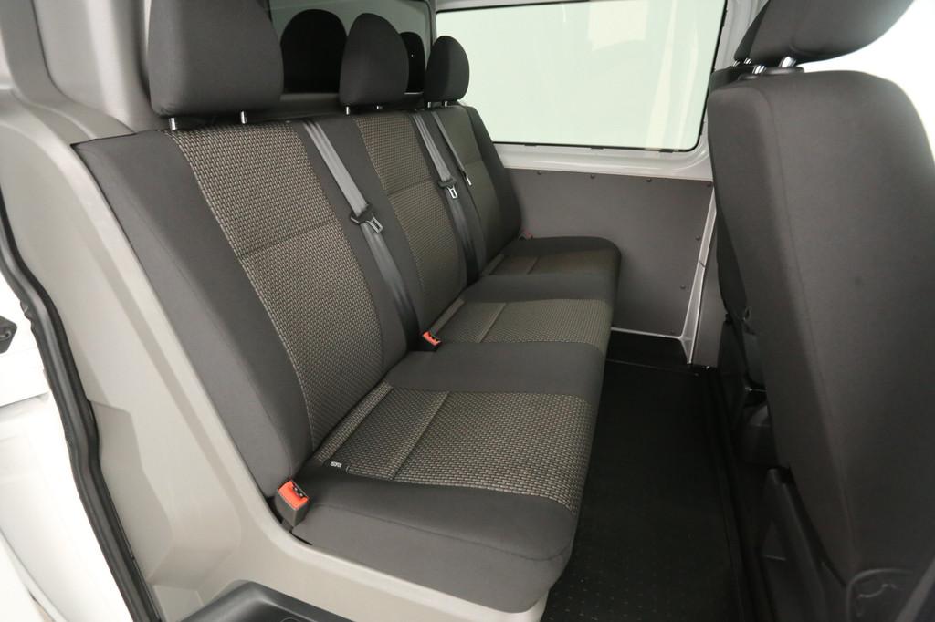 Volkswagen Transporter 2.0 TDI T6.1 150PK L2H1 | Dubbele Cab, Auto's, Bestelauto's, Voorwielaandrijving, Stof, Euro 6, 4 cilinders