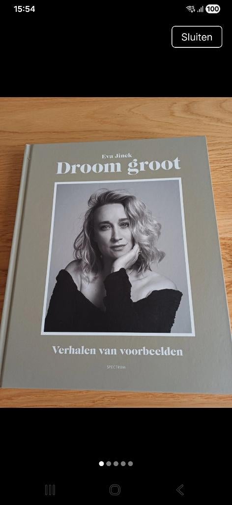 Droom Groot boek Eva Jinek, Boeken, Overige, Eva Jinek, Ophalen of Verzenden, Zo goed als nieuw