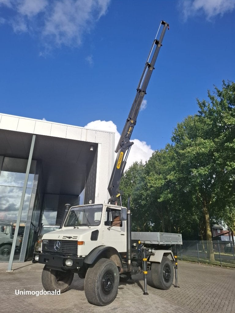 Unimog U435 U1700 Palfinger PK16.000 kraan Radio Afstandbedi, Zakelijke goederen, Tot 2500, Oldtimer, Tot 80 Pk, Ophalen