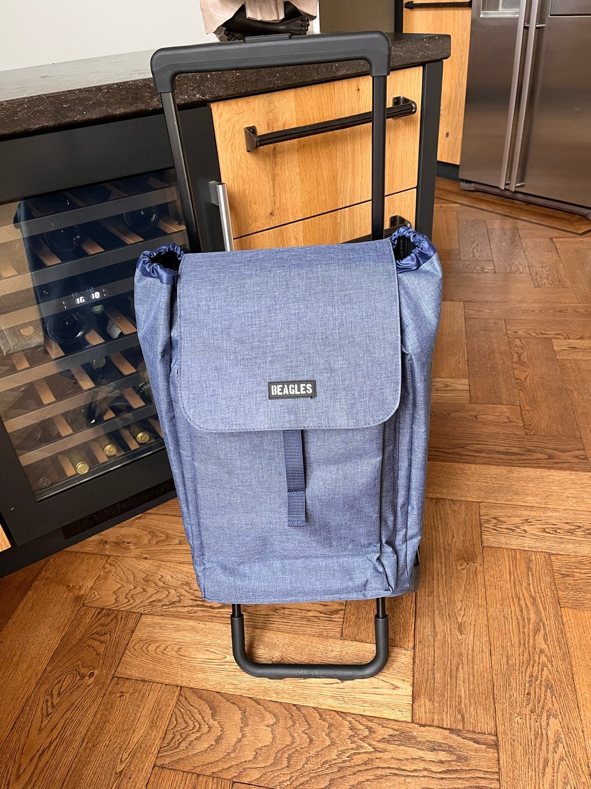 Nieuwe Beagles Boodschappentrolley - Blauw, Ophalen, 40 tot 60 cm, 20 tot 30 cm, Blauw