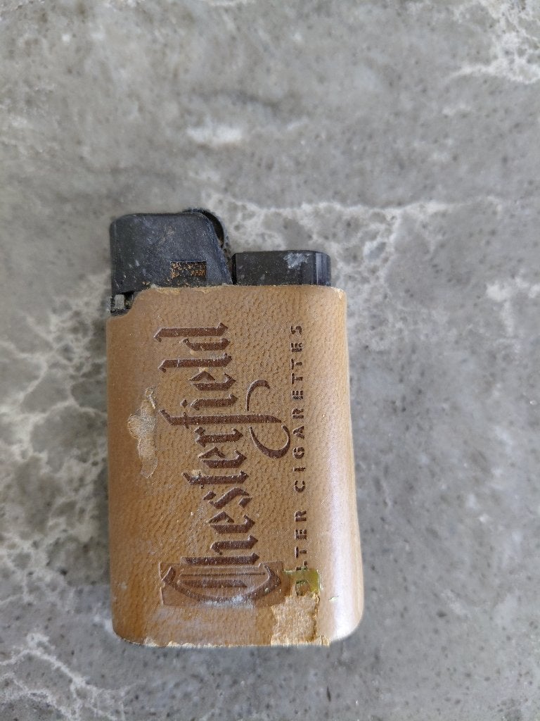 Leren Chesterfield aansteker, Ophalen of Verzenden, Gebruikt, Aansteker
