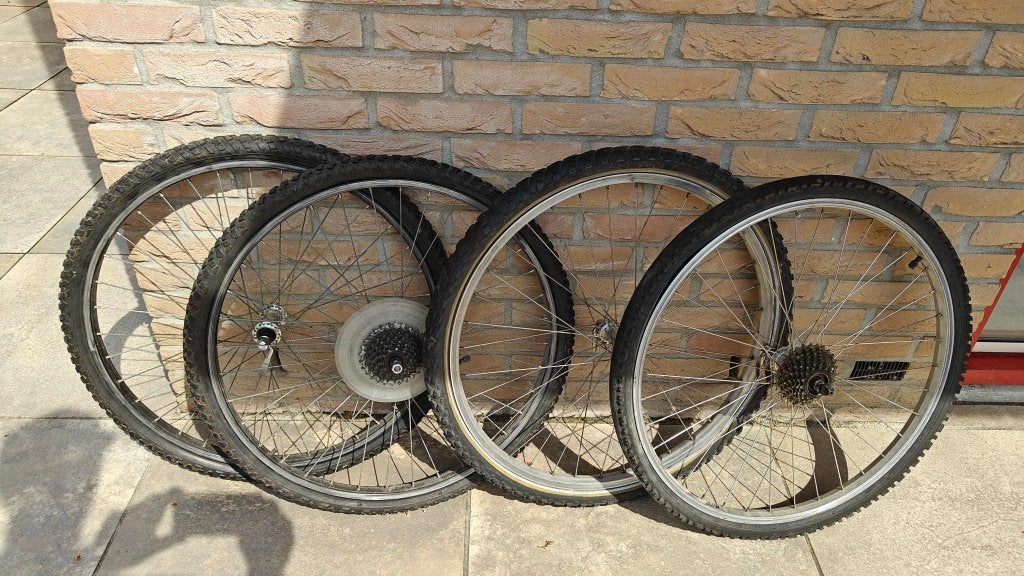 Vier MTB velgen 26 inch, Fietsen en Brommers, Ophalen, Gebruikt, Mountainbike, Wiel