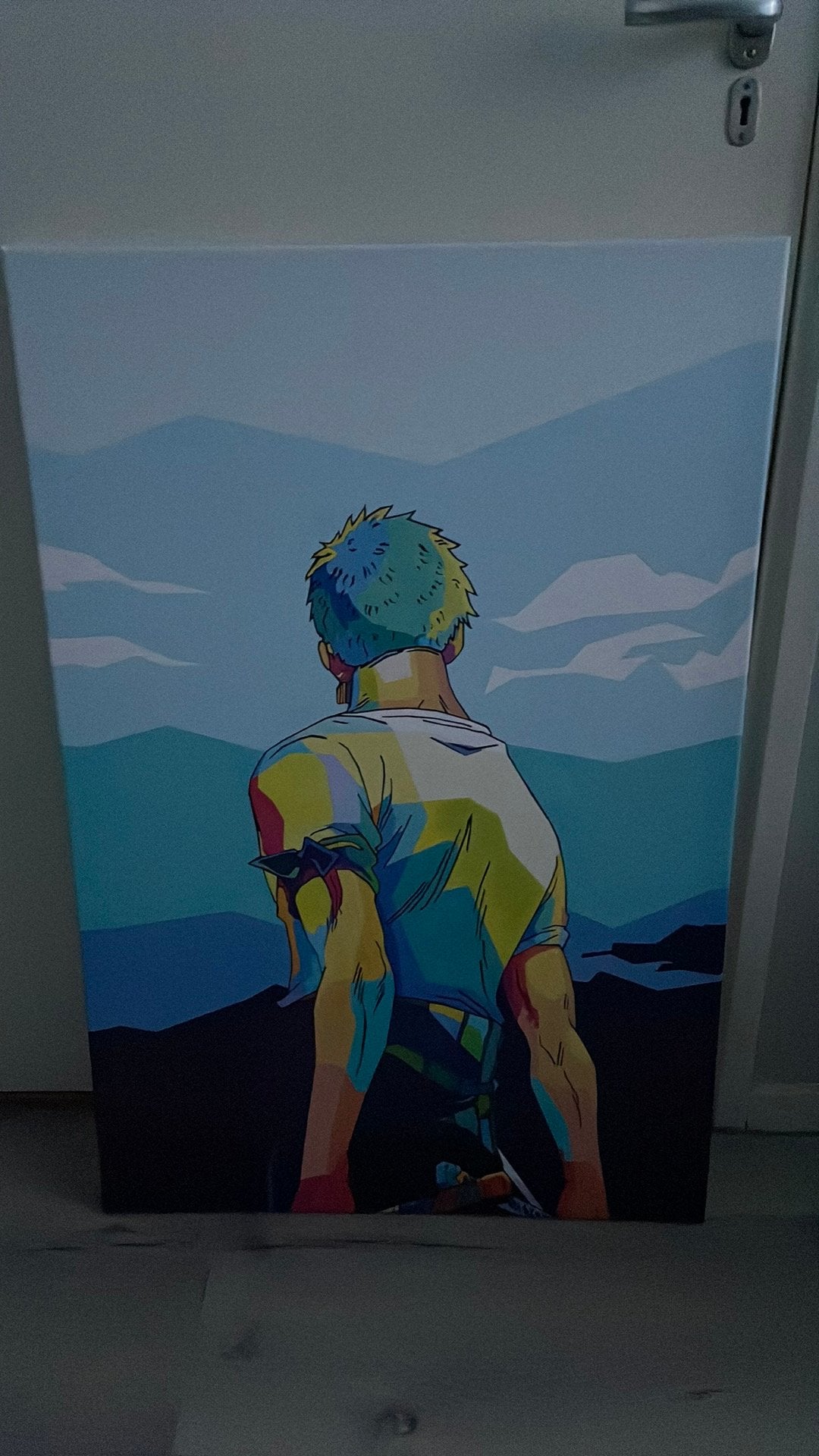 Schilderij one piece zoro anime, Ophalen