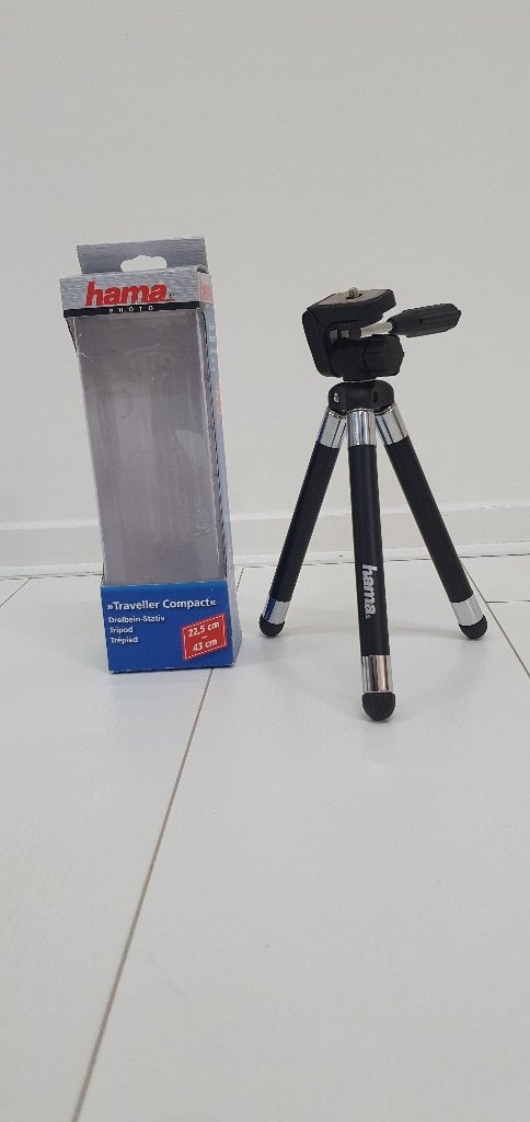 Statief / driepoot - Hama Tripod ' Traveller compact ', 125 cm of minder, Zo goed als nieuw, Hama, Nvt