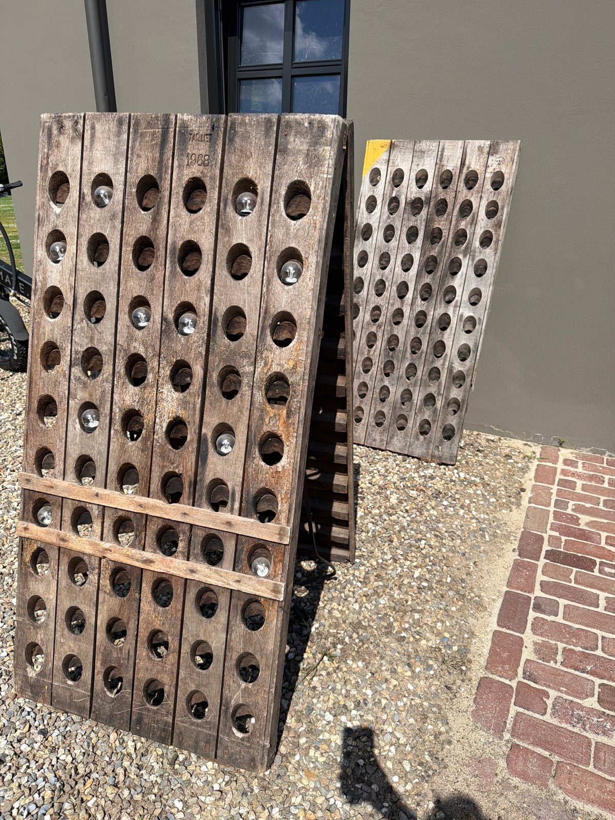 Vintage champagnerek, Ophalen, Hout, 15 tot 25 flessen