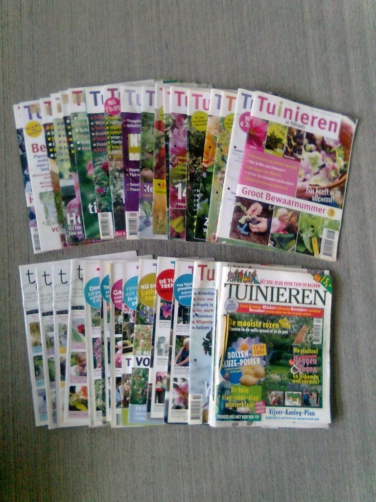 Tuinieren,  tijdschriften, 0,40 per stuk, Boeken, Tijdschriften en Kranten, Ophalen of Verzenden, Gelezen
