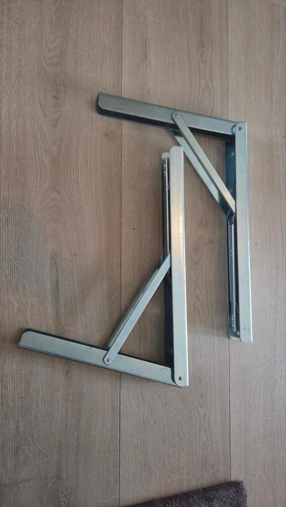 2 Duraline plankdragers 3-standen gegalvaniseerd 40cm, Ophalen of Verzenden, Zo goed als nieuw
