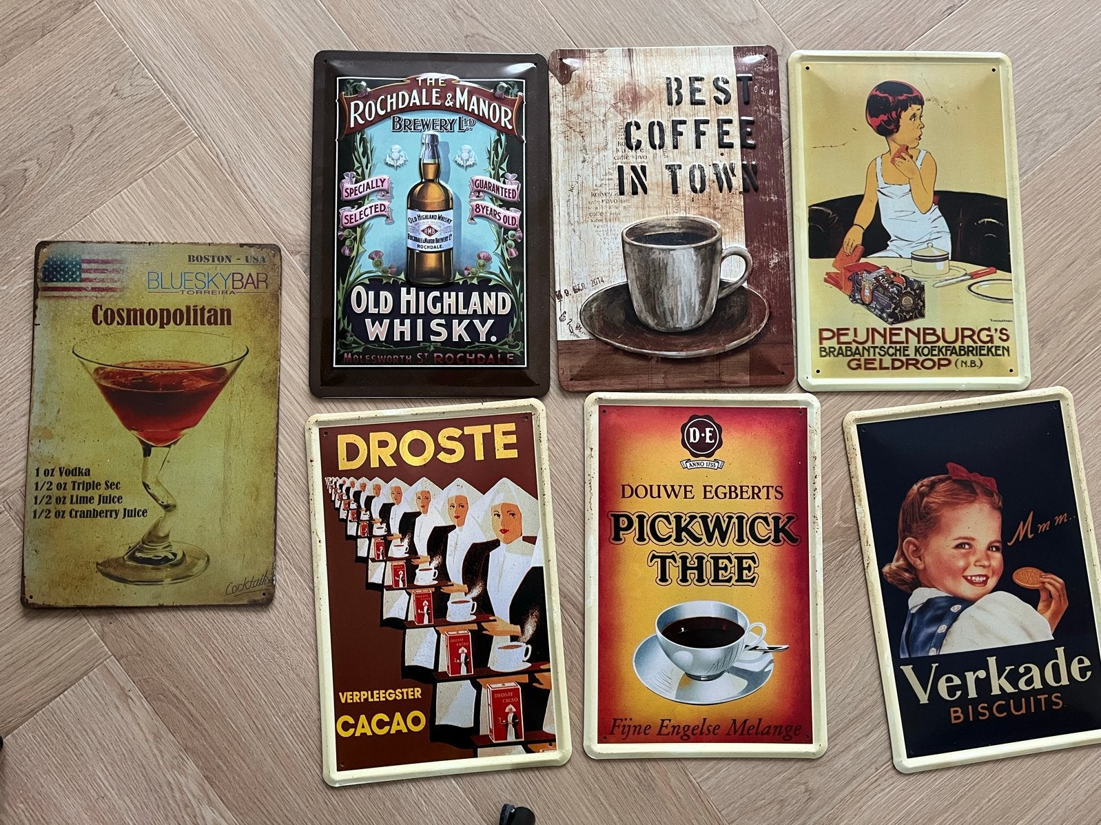 Metalen Reclameborden / Decoratieve Wandplaten, Ophalen of Verzenden