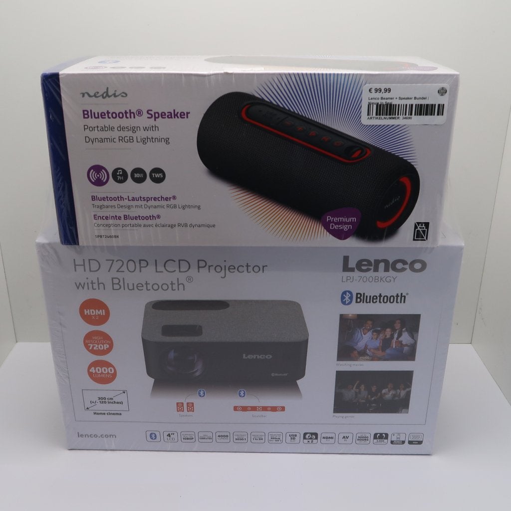 Lenco HD 720P LCD Beamer Bundel | Nieuw in Seal, Flex Ltd., Nieuw, https://flex.com/contact-us, Nobelstraat 10, 5807 GA Oostrum LB, Limburg, Nederland