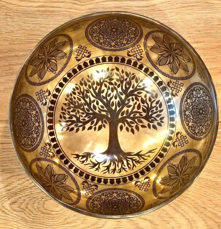 KLANKSCHAAL TIBET LEVENSBOOM 24 CM, Ophalen of Verzenden, Nieuw, Overige soorten