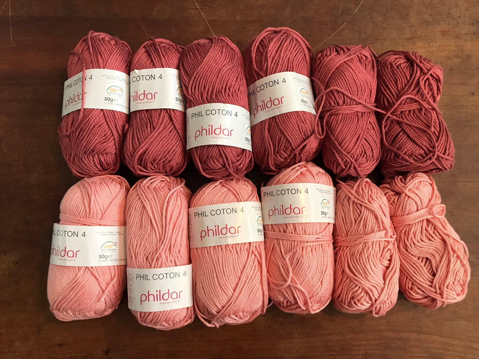 10 bollen Phildar cotton 4 voor 15,00 euro, Ophalen of Verzenden, Nieuw, Breien of Haken, Wol of Garen