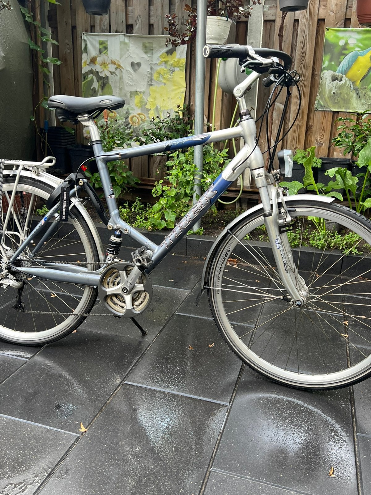 Herenfiets frame maat 57 cm 7/3 versnelling merk trek, Fietsen en Brommers, 28 inch, Gebruikt, Vering, 57 tot 61 cm