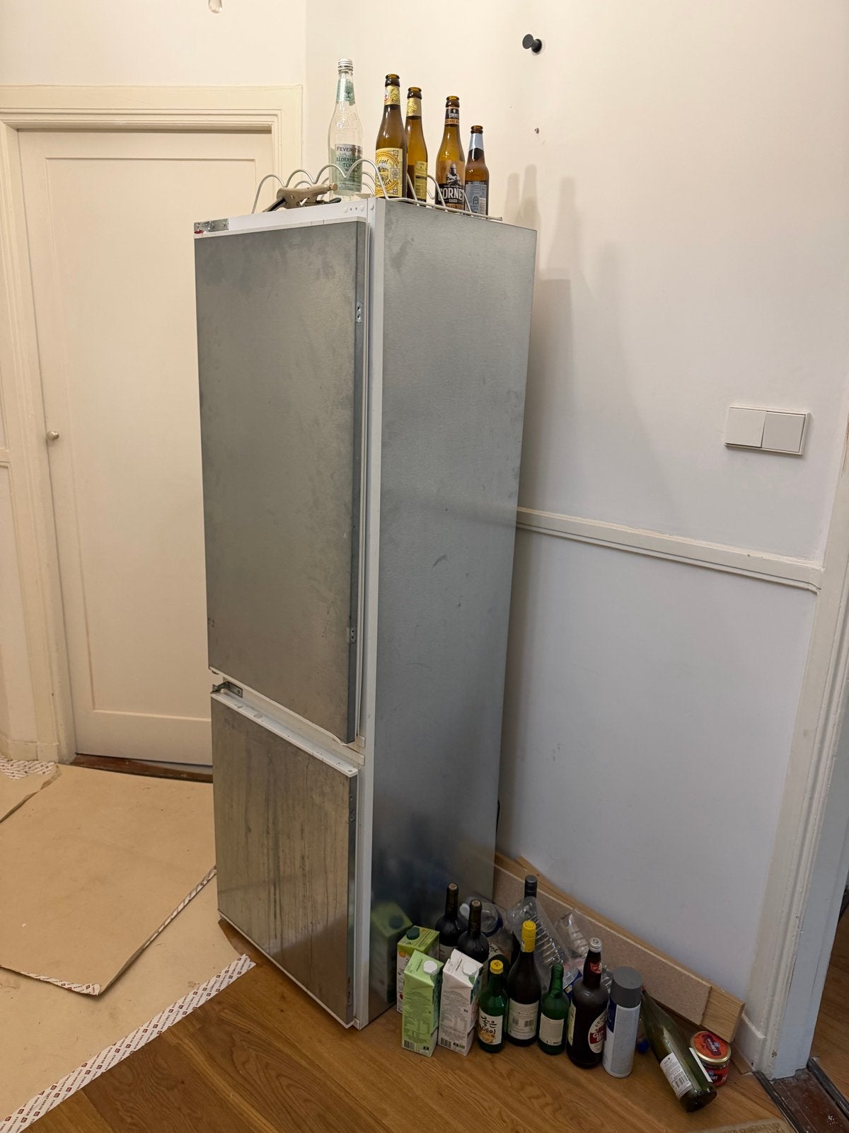 Koel-vries combi., Ophalen, 150 tot 200 liter, Gebruikt, 160 cm of meer
