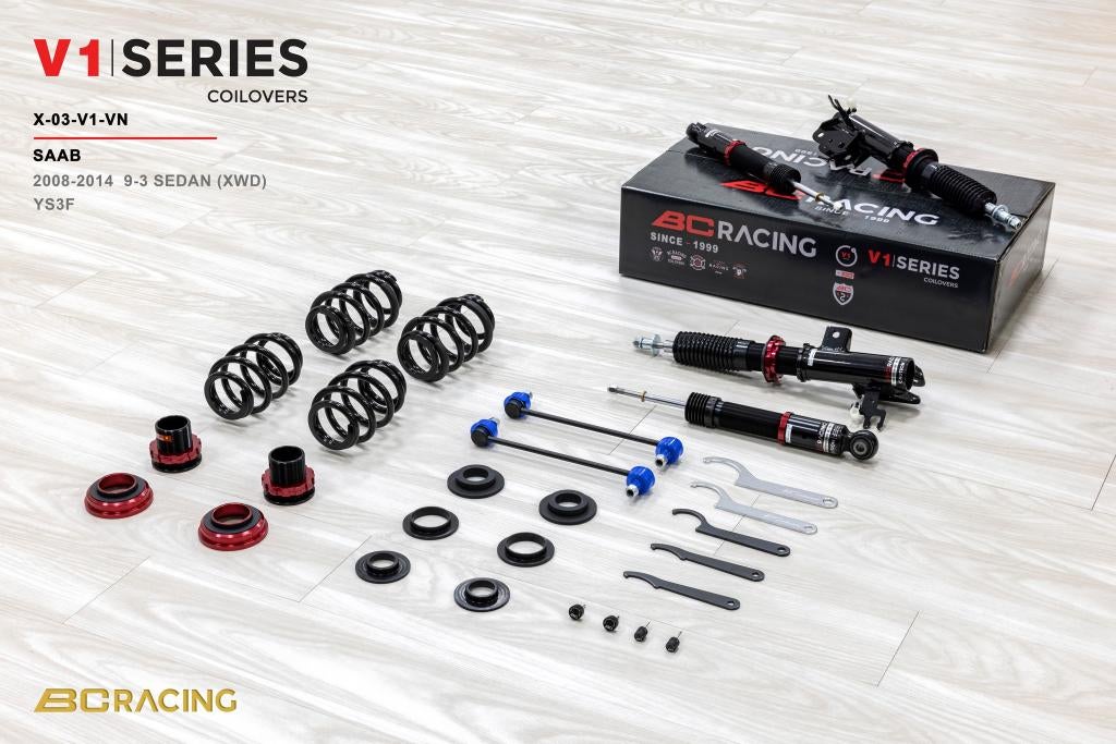 BC Racing schroefset verlaging - Saab 9-3 93 Sedan 08-14, Ophalen of Verzenden