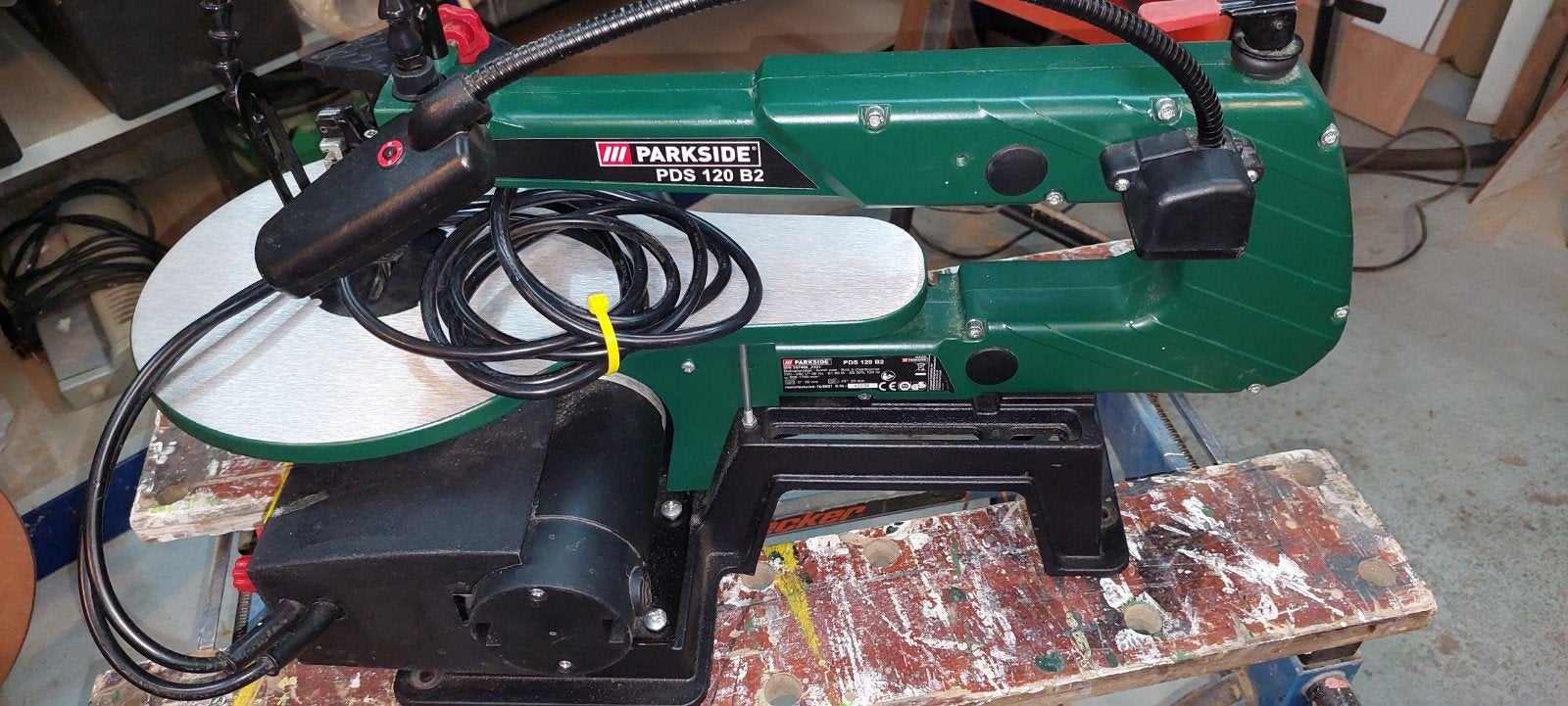 Figuurzaag machine Parkside, Minder dan 30 mm, Ophalen of Verzenden, Zo goed als nieuw, Figuurzaag