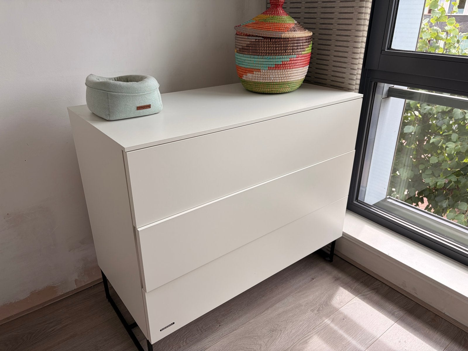 Kidsmill Kledingkast en Commode - Wit, Huis en Inrichting, Kasten | Kledingkasten, Ophalen, Gebruikt, 100 tot 150 cm, Met lade(s)
