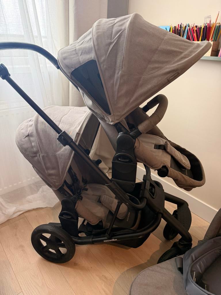 Easywalker Harvey Duo Kinderwagen met veel extra's, Duowagen, Zo goed als nieuw, Combiwagen, Ophalen