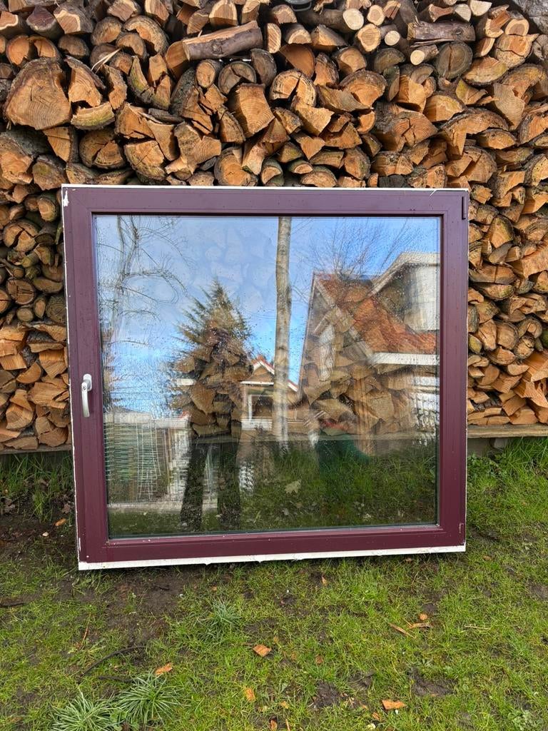 Kunststof kozijn draai kiep, Doe-het-zelf en Verbouw, Glas en Ramen, Ophalen, Gevelraam of Ruit, Gebruikt, 120 tot 160 cm