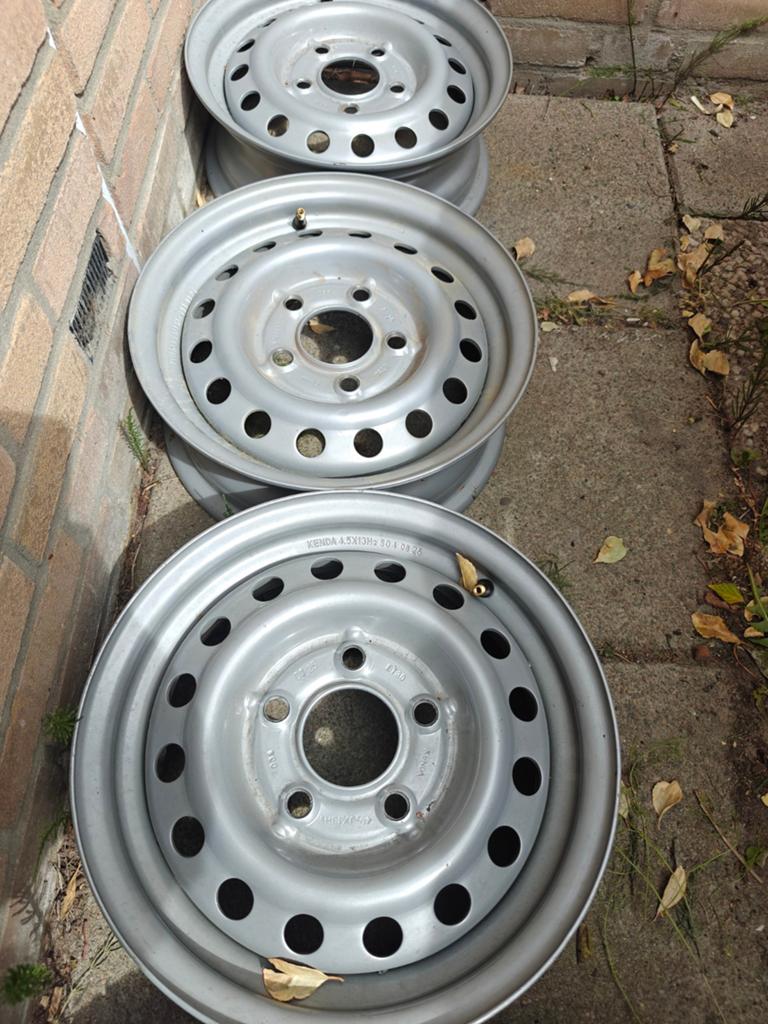 3x velgen 13 inch 5x112 4.5j et 30, Auto diversen, Aanhangwagen-onderdelen, Ophalen