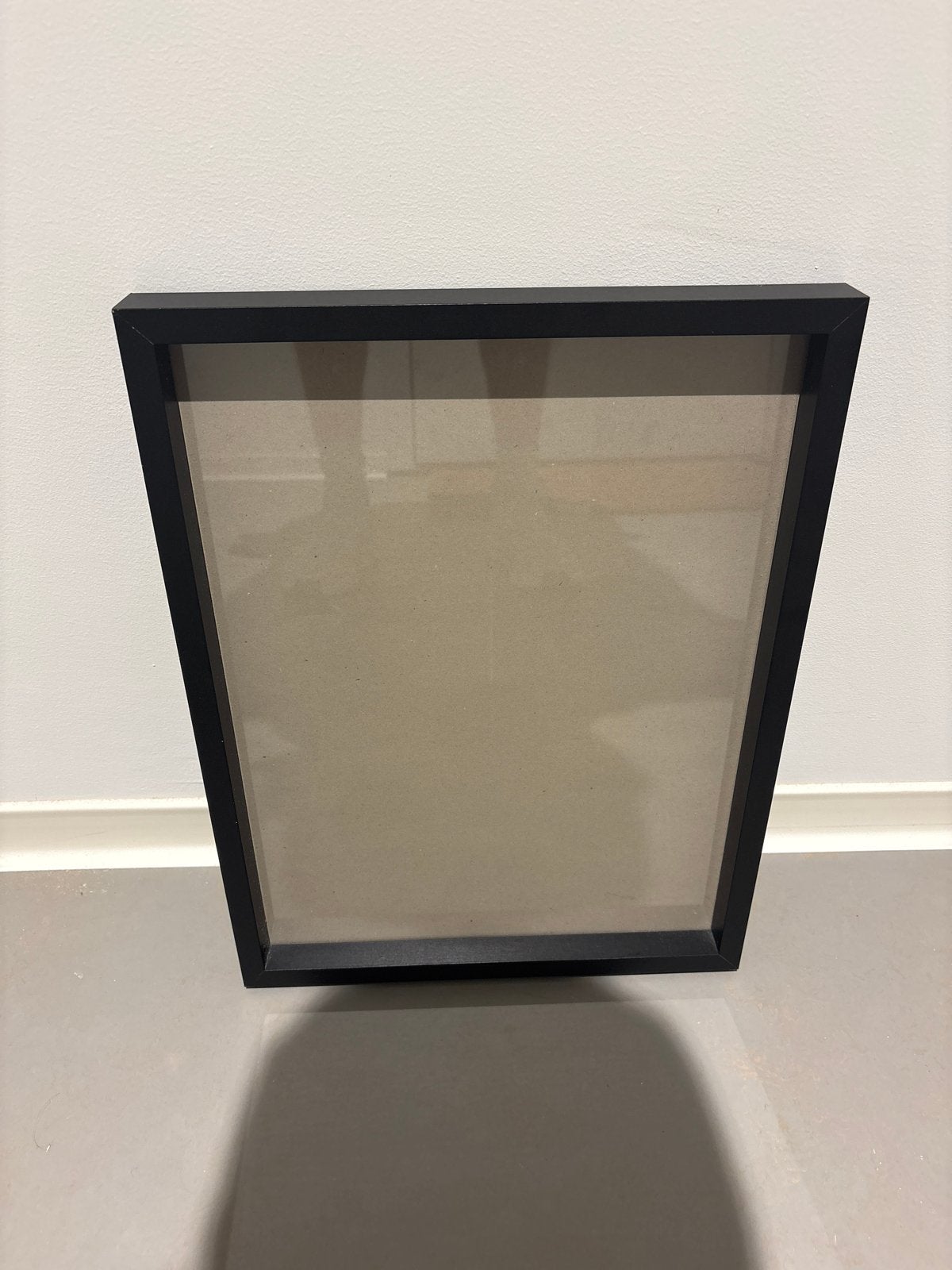 Zwarte fotolijst 32,5x43 cm, Ophalen, Gebruikt, Fotolijst, Hout