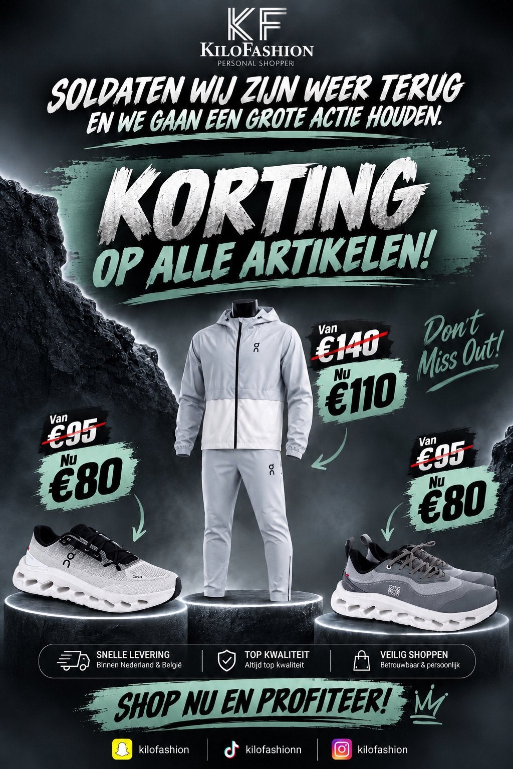 GROTE ACTIE!! ONCLOUD, Ophalen of Verzenden, Nieuw, Wit, Sportschoenen