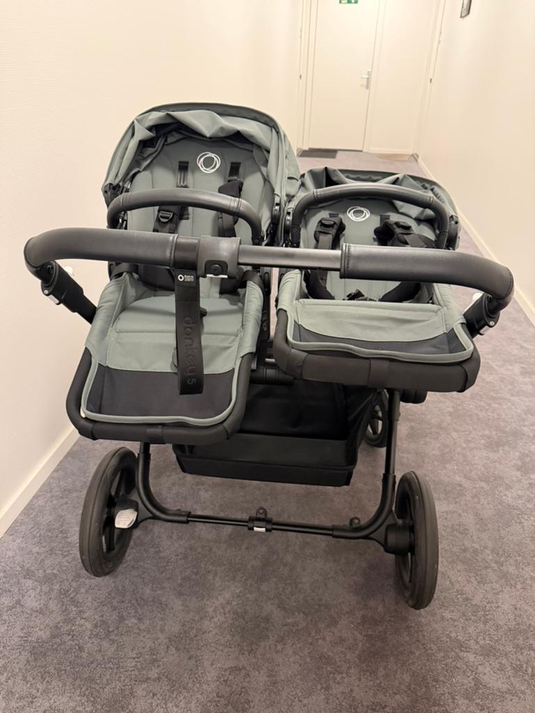 Bugaboo Donkey 5 twin compleet set, Ophalen, Zo goed als nieuw, Combiwagen, Bugaboo