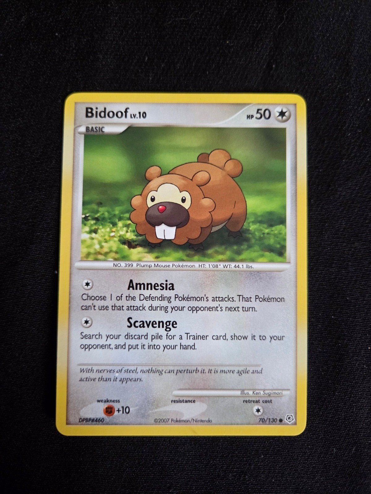 Bidoof Common Diamond and Pearl 70/130 LP, Ophalen of Verzenden, Gebruikt