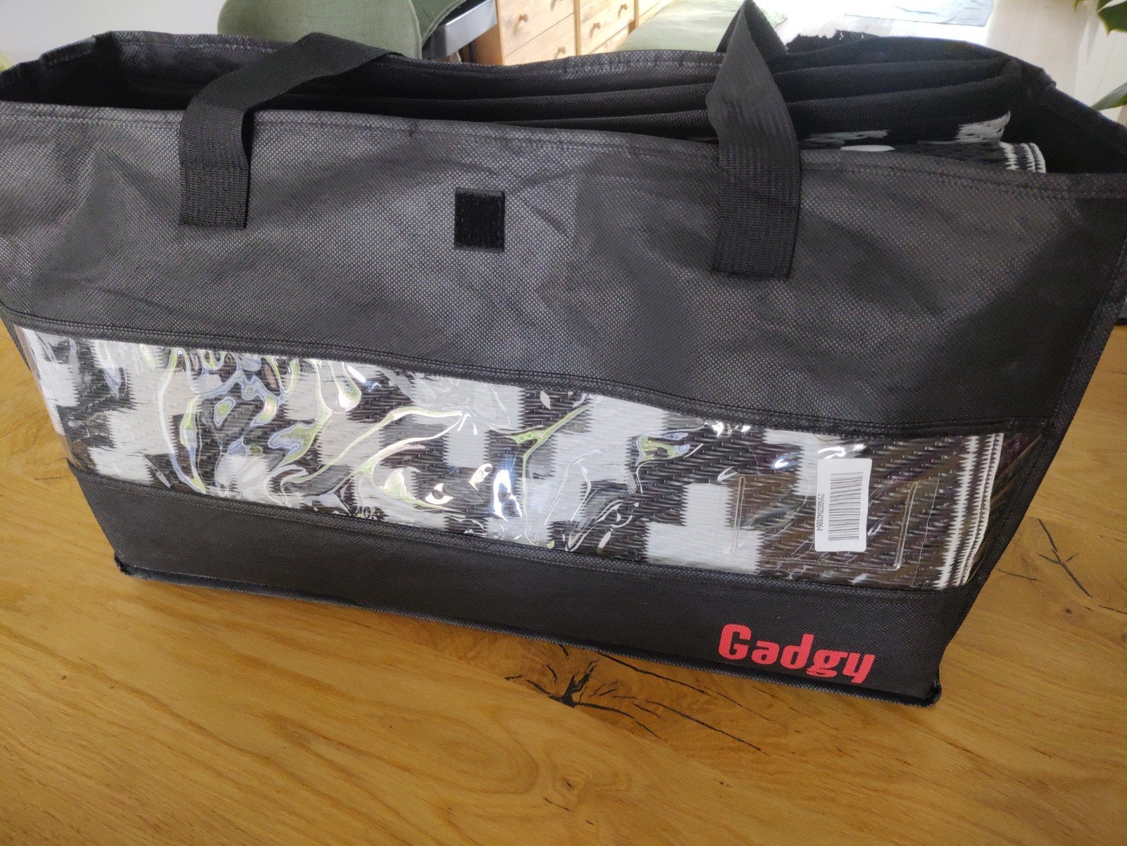 Gadgy Outdoor Vloerkleed Zwart Wit - 200x270cm, Ophalen of Verzenden, Zo goed als nieuw