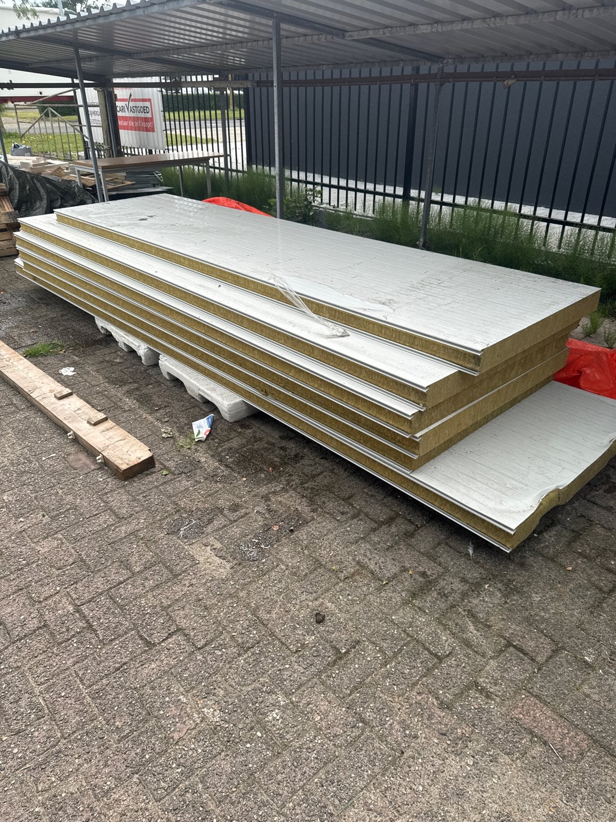 Sandwichpanelen Steenwol rest partij., Ophalen, Gebruikt, Overige materialen, 50 tot 100 mm