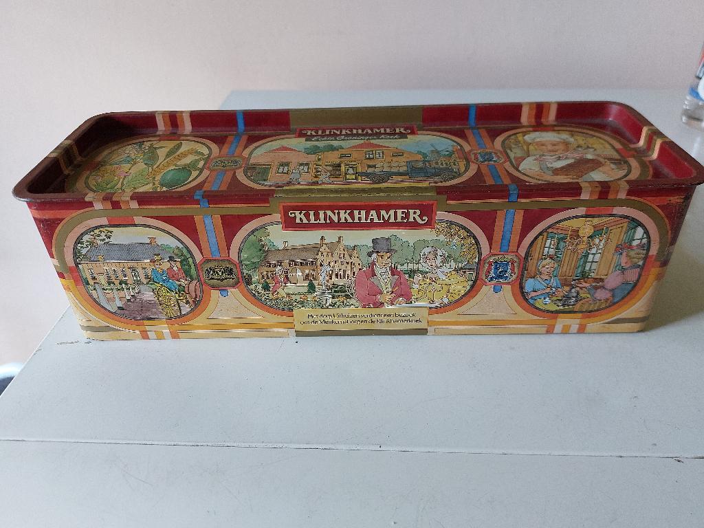 oud ontbijtkoekblik Klinkhamer, Verzamelen, Blikken, Ophalen of Verzenden, Gebruikt, Overige