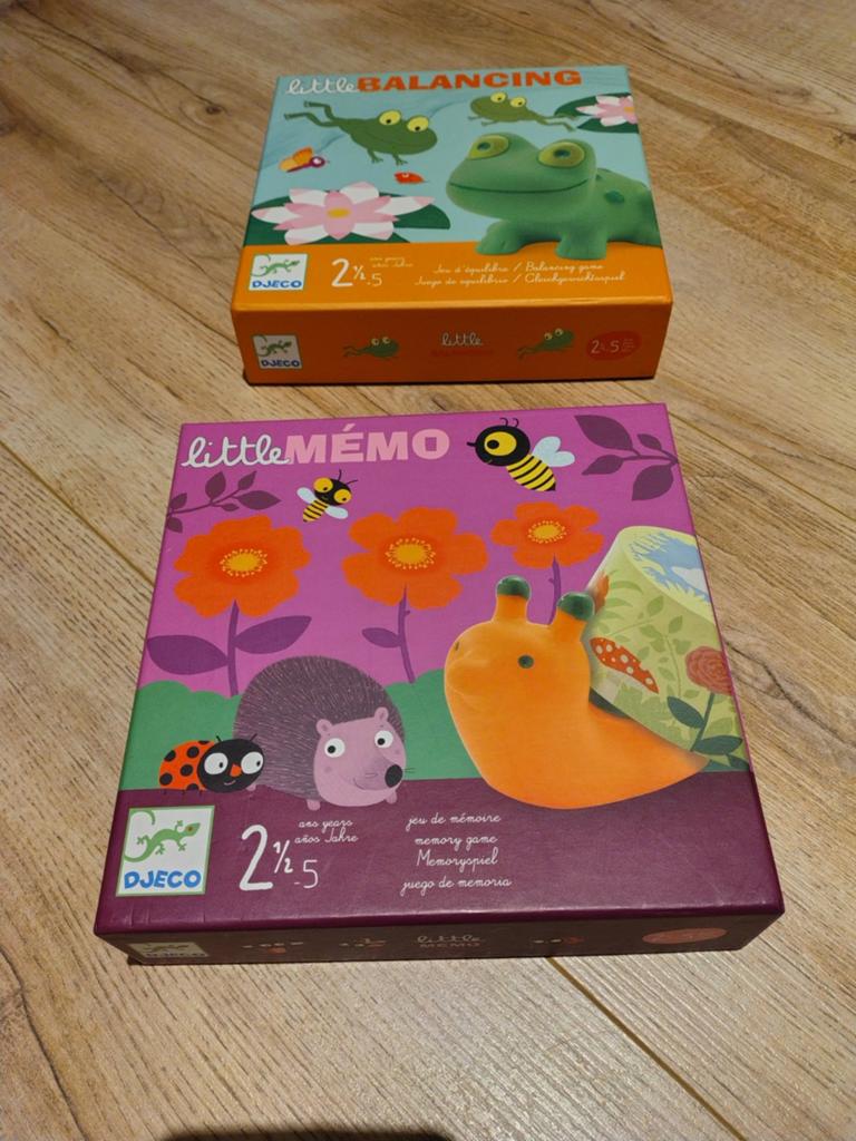 Djeco Little Memo & Little Balancing Spellen, Kinderen en Baby's, Speelgoed | Educatief en Creatief, Ophalen of Verzenden, Gebruikt