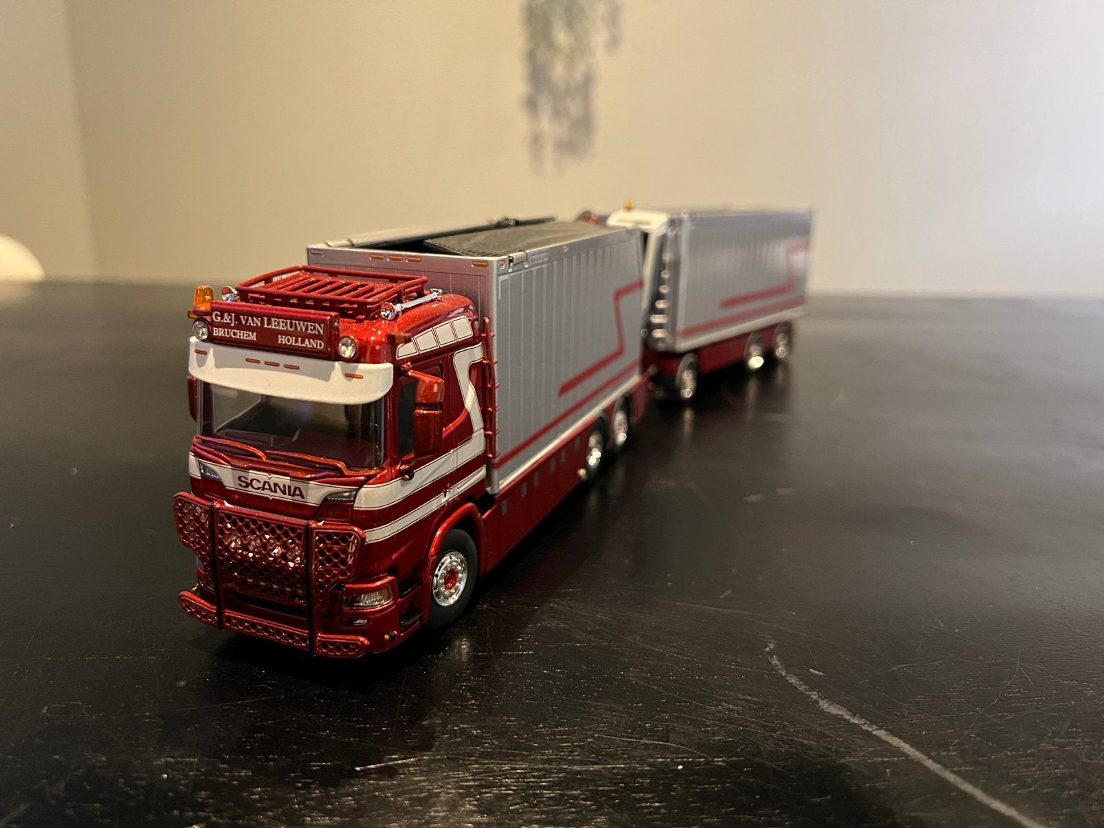 Tekno Scania Next Gen G&J Van Leeuwen, Hobby en Vrije tijd, Modelauto's | 1:50, Nieuw, Bus of Vrachtwagen, Nvt, Nvt