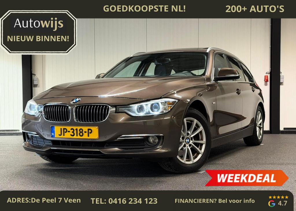 BMW 3-serie Touring 320d xDrive High Executive|LUXURY|LEDER|, Auto's, Automaat, Euro 5, Zwart, 4 cilinders