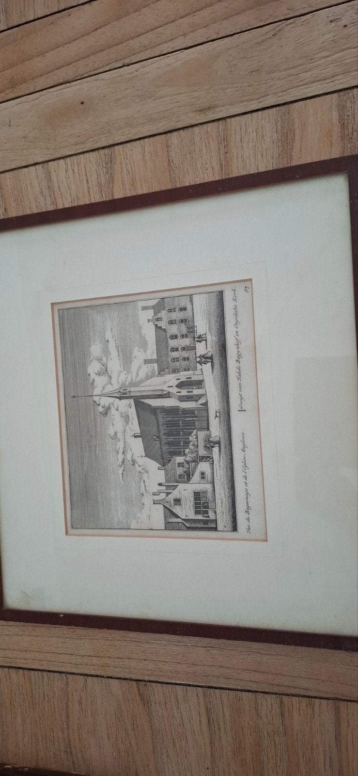 Gravure Faleide Bagijnhof, Antiek en Kunst, Ophalen of Verzenden