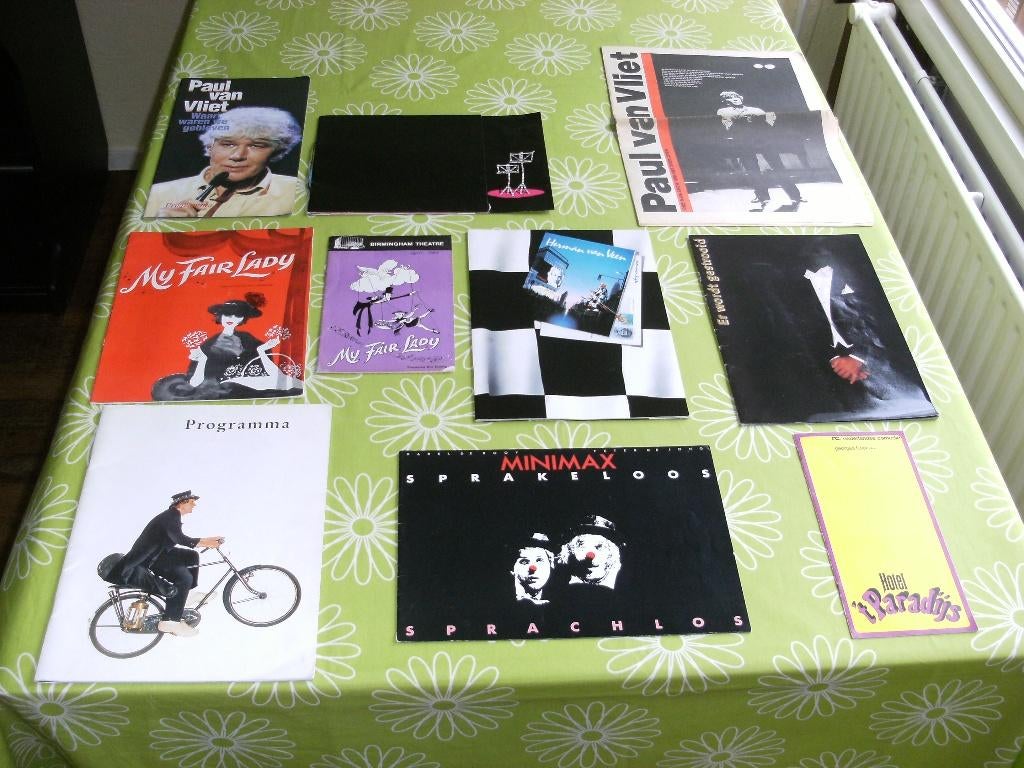 Vintage theater programmaboekjes van veel artiesten (3), Verzamelen, Ophalen of Verzenden, Gebruikt