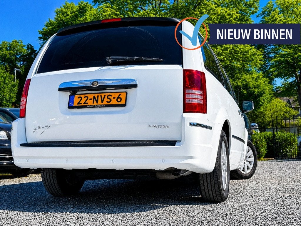 CHRYSLER GRAND VOYAGER 4.0 V6 LIMITED WHITE OPEN-DAK J.DAIML, Auto's, Automaat, Dealer onderhouden, Beige, Grand Voyager