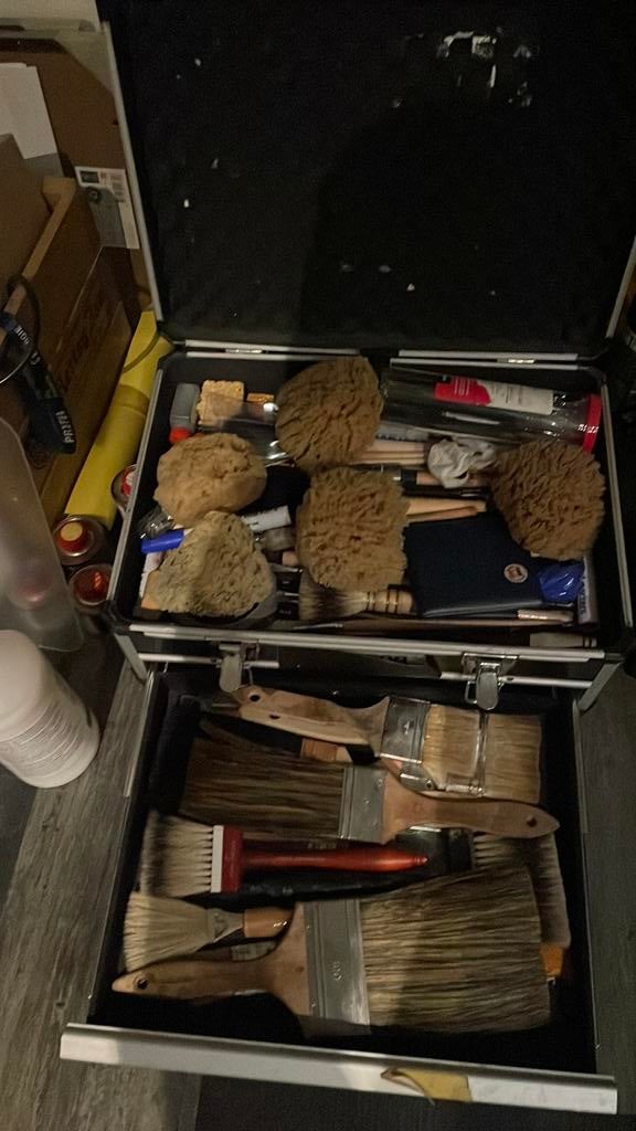 Gezocht: oude schilders materialen/boeken, Ophalen of Verzenden, Gebruikt, Penseel of Kwast