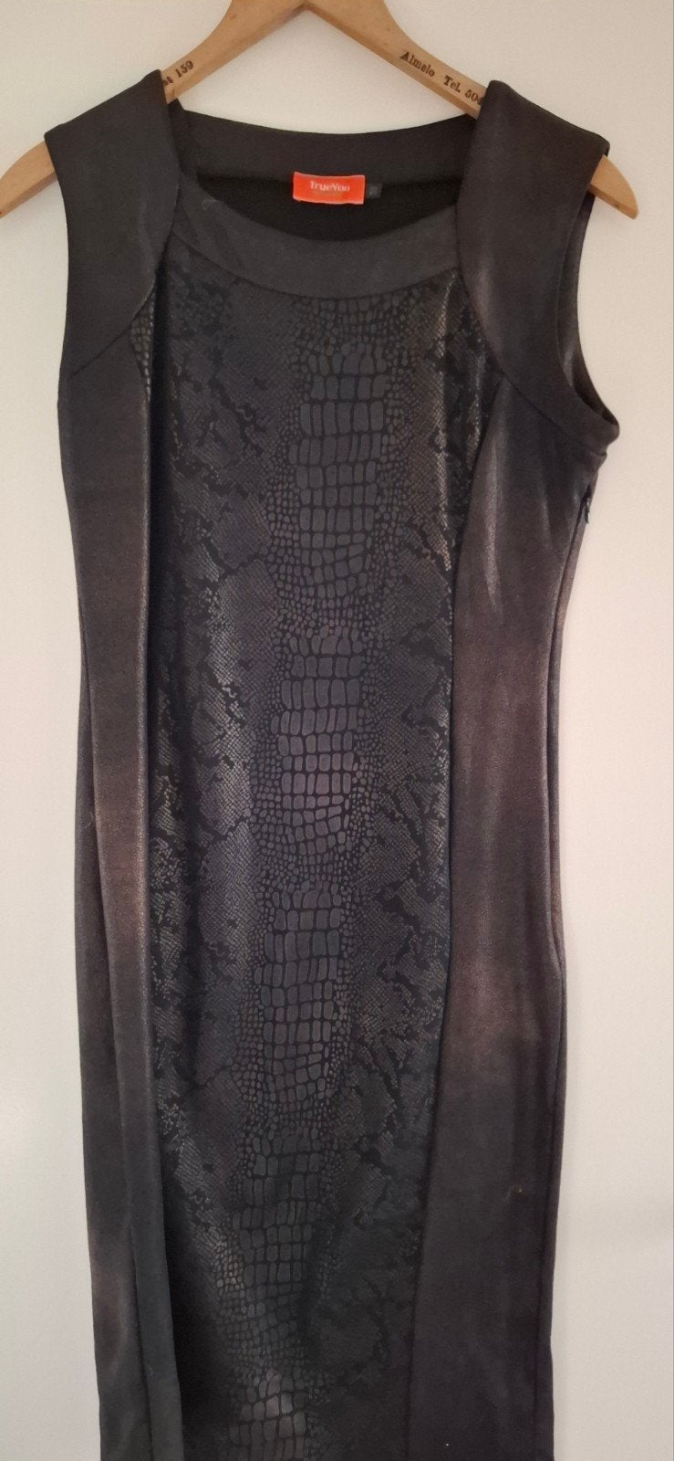 TrueYou Colours Jurk Maat 38 met Slangenprint, Maat 38/40 (M), Zwart, Ophalen of Verzenden, Zo goed als nieuw