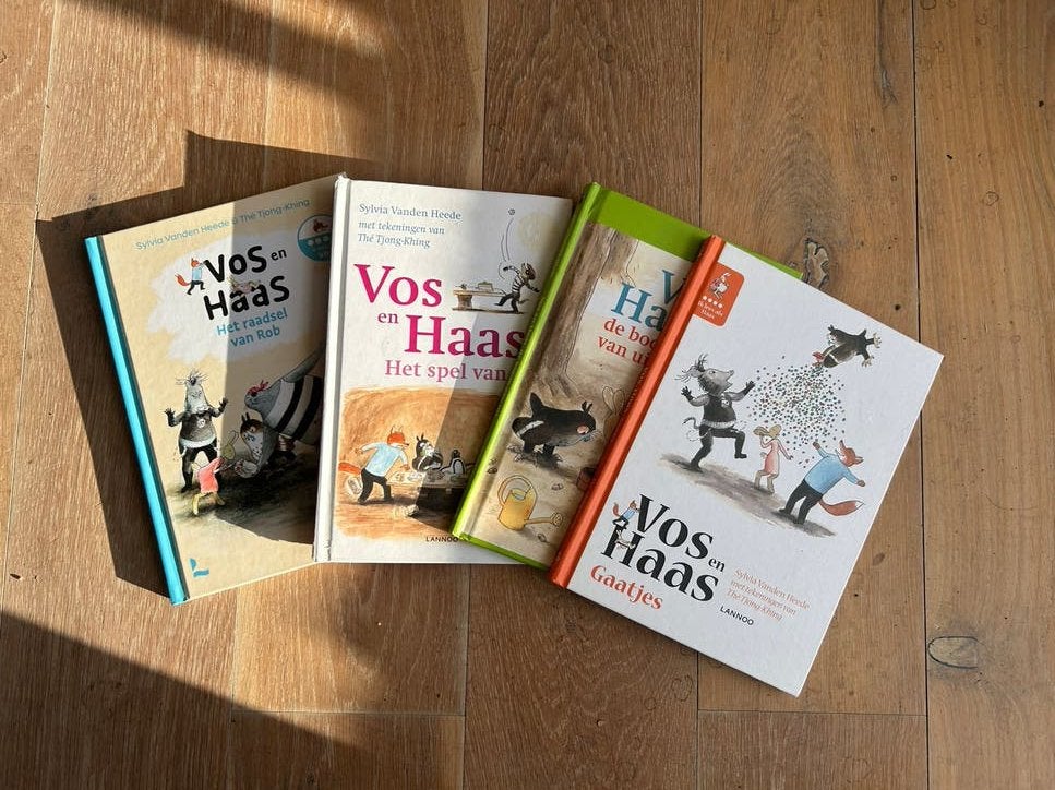 Vos en Haas boeken - Set van4 kinderboeken, Ophalen of Verzenden, Gelezen, Fictie algemeen
